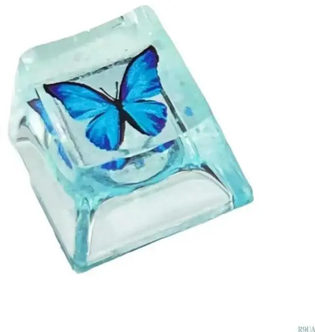 Main image of Colorful Resin Butterfly Mechanical Keycap OEM Height Keyboards Customization