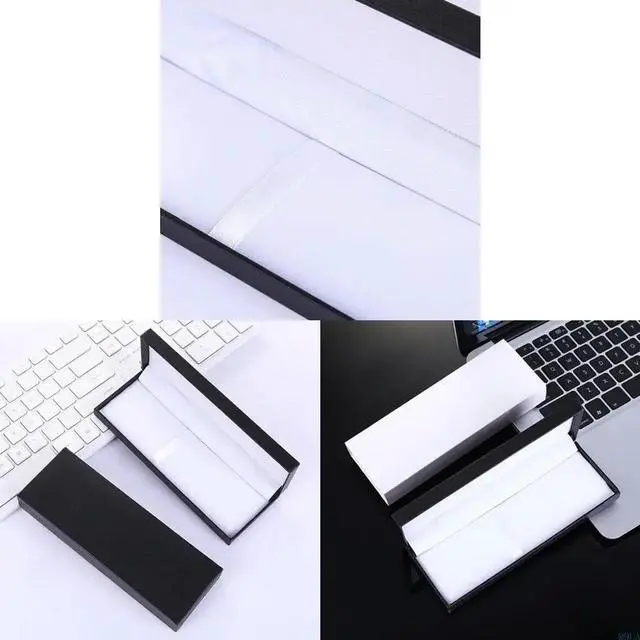 Main image of Portable Empty Gift Box Black Jewelry Present for Case for Necklaces Fountain Pe