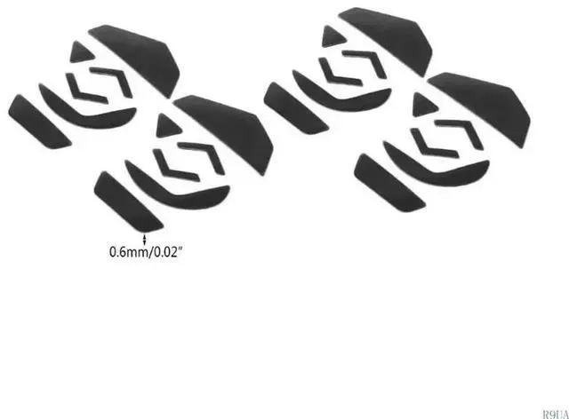 Alt view image 4 of 7 - 4 Sets/Pack Mouse Feet Pad Mouse Skate Glides Sticker for G502 Gaming Mice Curved
