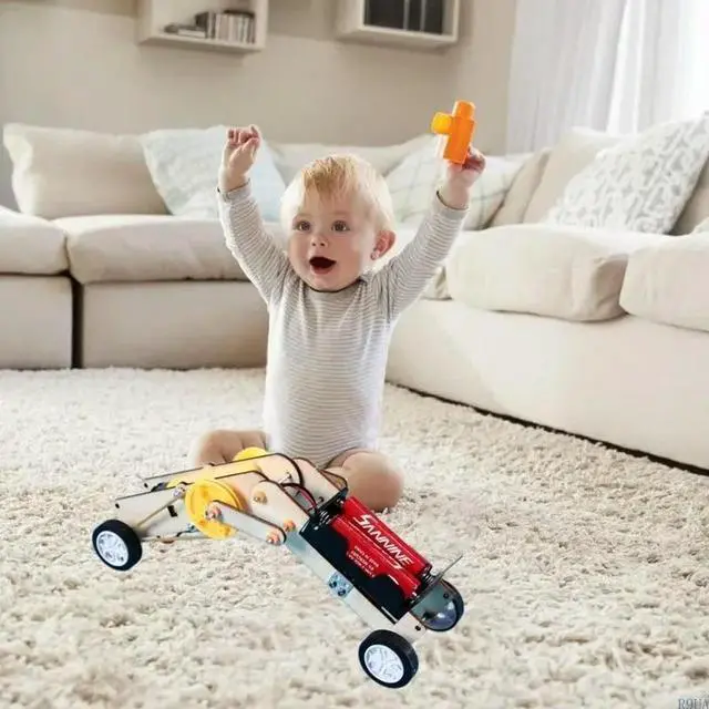 Alt view image 4 of 4 - Worm Robot Toy Puzzle Assemble Toy Student Science Experiment Set