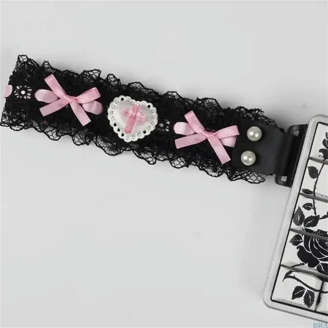 Alt view image 3 of 4 - Adhesive Keyboard Carrying Strap Lace Fabric Straps Lanyard Easy To Use