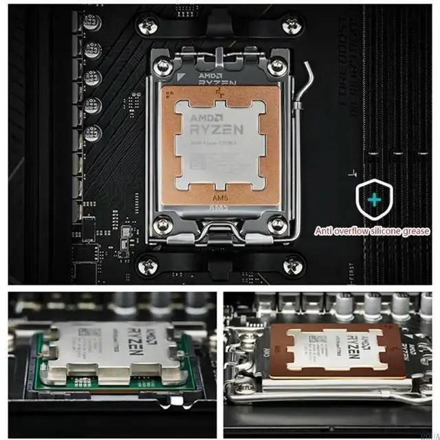 Alt view image 2 of 7 - AM5 CPU Contact Frame AM5 Full Fixed Non-Marking Mounter for for 7950X,7900X,7700X,7600X Full fit Buckle Plate