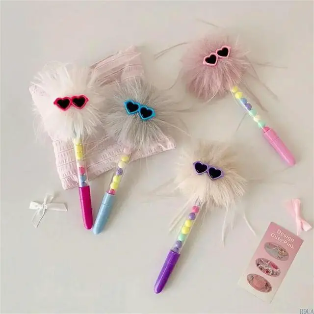 Alt view image 3 of 7 - Playful Eyewear Shaped Writing Tool With Unique Hair Features For Gifting Or Use