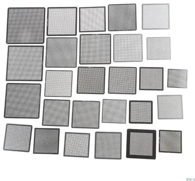 Main image of 27Pcs BGA Stencils Stainless Steel BGA Universal Reballing Stencil Reballing
