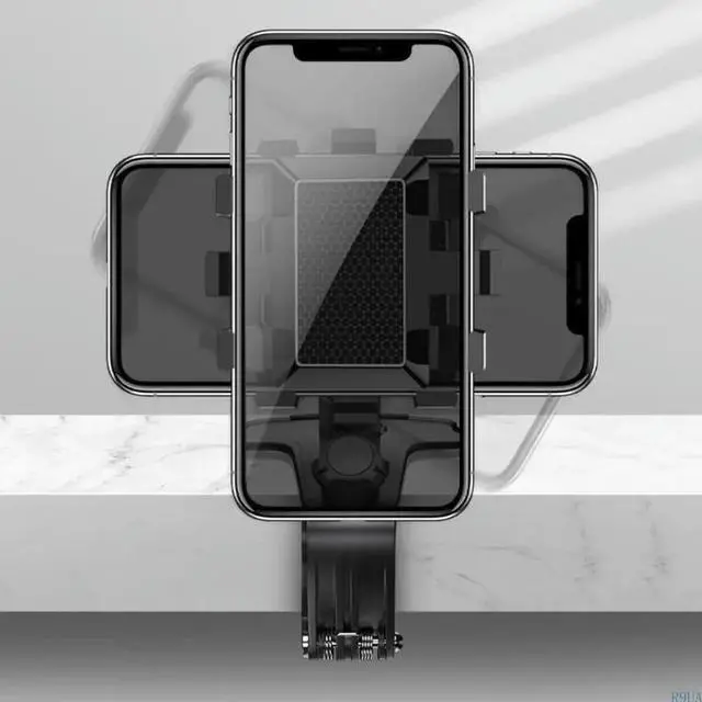 Alt view image 2 of 7 - Car Phone Holder Rearview Mirror Mount 360° Adjustable GPS Phone Holder Auto Rear Headrest Bracket Car Phone Accessories