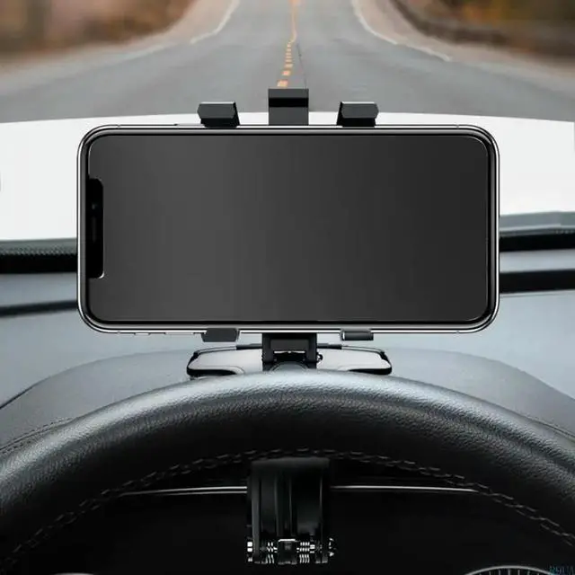 Alt view image 3 of 7 - Car Phone Holder Rearview Mirror Mount 360° Adjustable GPS Phone Holder Auto Rear Headrest Bracket Car Phone Accessories