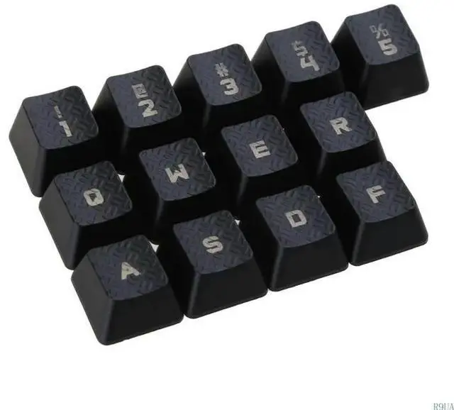 Alt view image 2 of 4 - 13Pcs Backlit Keycap Anti-Slip for Romer-G Switch G910 G810 G413 G310 Mechanical Keyboard Keycap DIY Textured