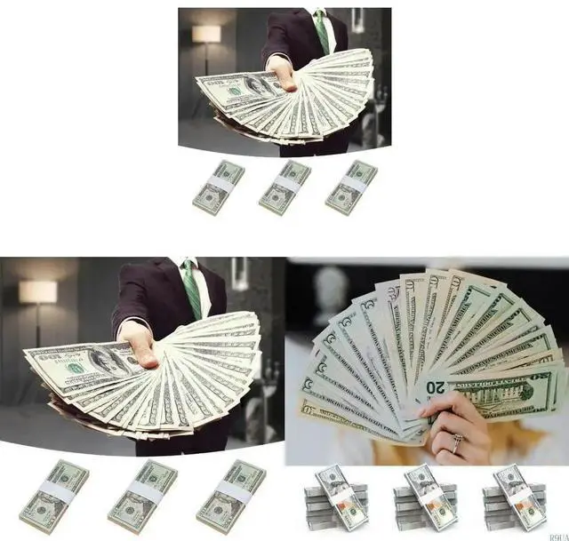 Main image of 300 Pcs Money Bands Bill Wrappers Money Paper Cash Organizers Money Straps