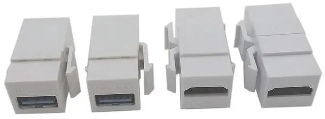 Alt view image 2 of 4 - HDMI USB 3.0 Wall Plate,1 HDMI F 1 USB F Video Component Composite Audio Video Wall Face Connector Plate Panel Outlet Socket