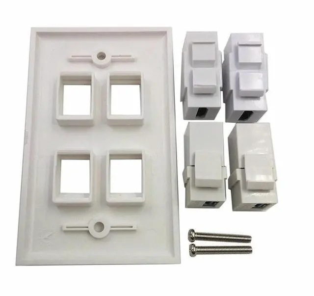 Alt view image 3 of 4 - HDMI USB 3.0 Wall Plate,1 HDMI F 1 USB F Video Component Composite Audio Video Wall Face Connector Plate Panel Outlet Socket