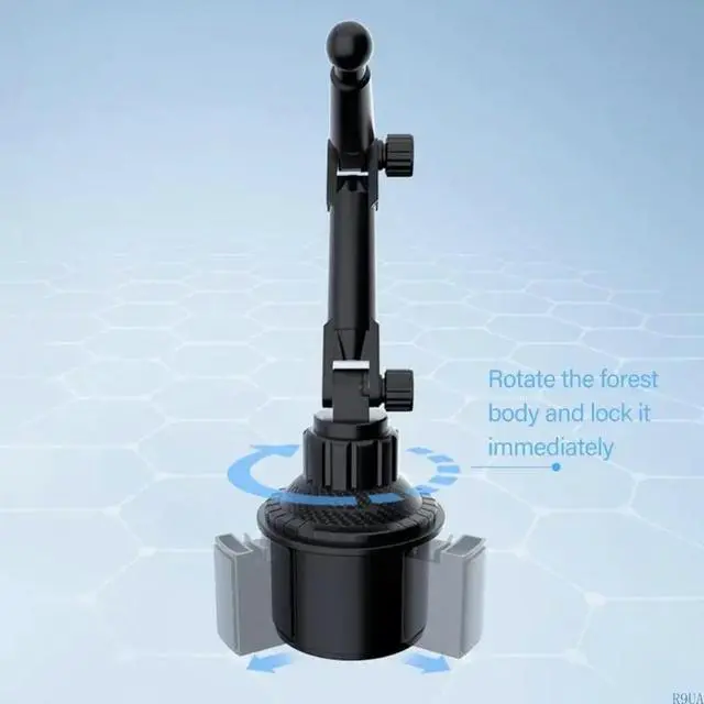 Alt view image 2 of 4 - Car Cup Holder Tablets Mount Adjustable Arm No Shaking Fit 4-12.9inch Devices