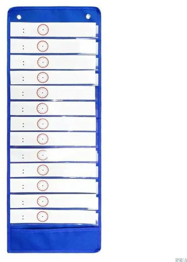 Alt view image 4 of 4 - Daily Schedule Pocket Chart with 13 Reversible Cards for Word Study Plan Classroom's Day Display Daily Life