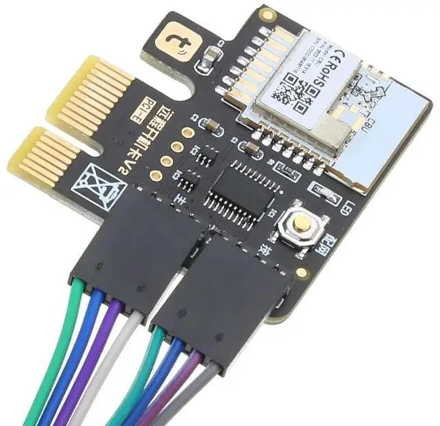 Alt view image 2 of 4 - Computer Power Reset Switches PCIE Card for PC Destop Computer APP Remote Control MINI Card PC Power Switches