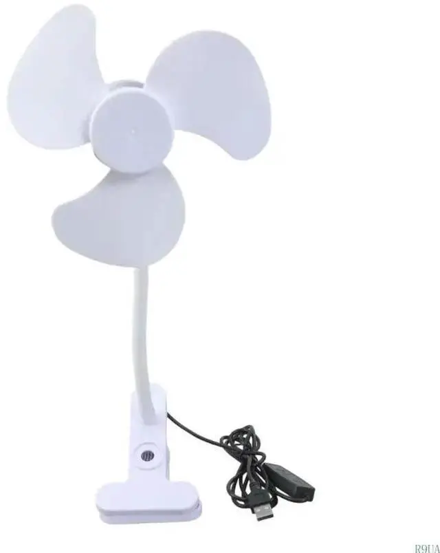 Main image of 360 Rotating Clip On Fan 5.5inch Variable Speed Controls Flexible Neck Fan For Computer Desk Setups