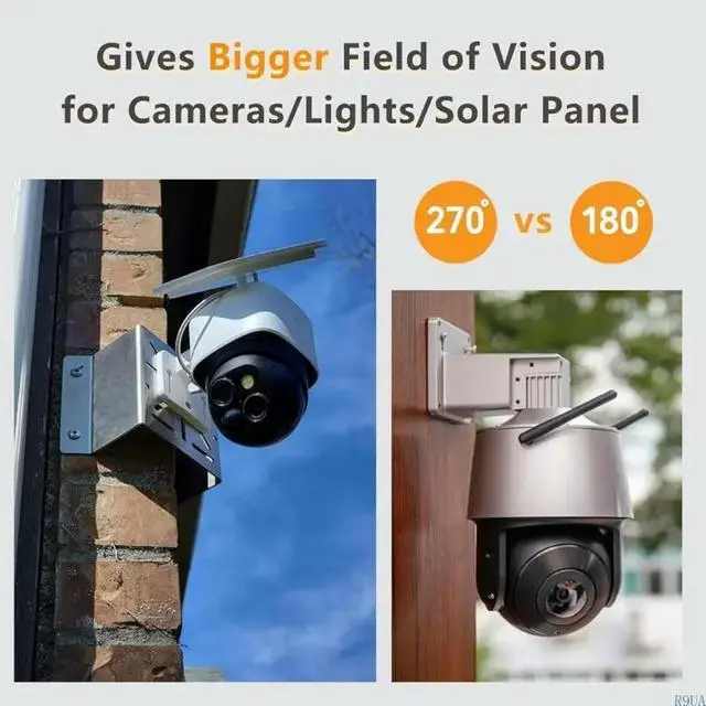 Alt view image 3 of 4 - Rustproof Corner Mounting Bracket Holder Rack for Security Cameras & Solar Panel