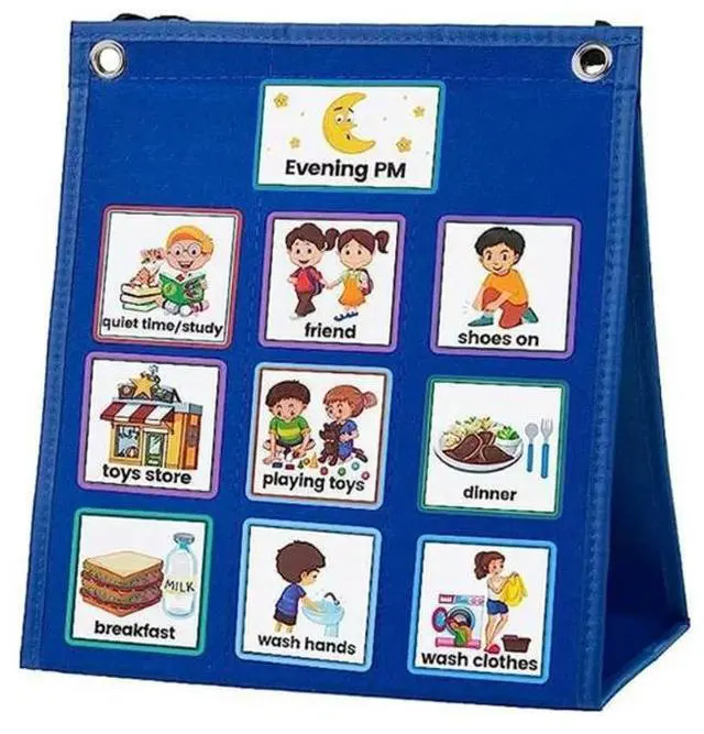 Alt view image 4 of 4 - Children Daily Routine Chart with 70 Cards Visual Schedule Chart for Kids Toddler Autism Preschool Homeschool Activities