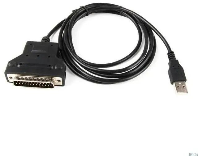 Alt view image 7 of 7 - USB to DB25 25Pin Male Adapter Cable RS232 Cord for Vintaged Printers 180CM