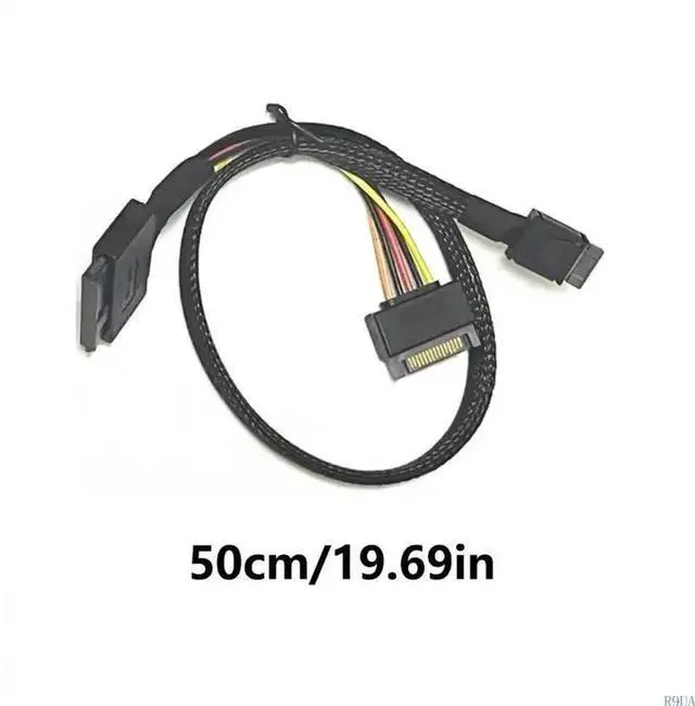 Alt view image 5 of 7 - 50cm Oculink SFF8611 Male to SFF8639 Female U3 2Mode SSDs Cable
