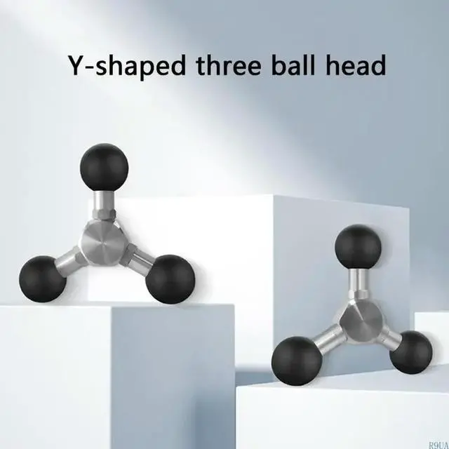 Alt view image 3 of 4 - Triple 25mm Ball Adapters Expansion Base Triple Ball Head Handlebars Mounting Arm