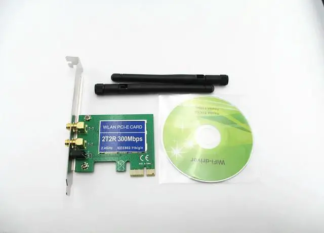 Alt view image 6 of 6 - PCI-e PCI Express 300M 802.11b/g/n Wireless Card Adapter for Desktop Laptop
