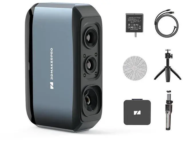 Main image of 3DMakerpro 3D Scanner Moose, Medium-Format 3D Scanners for Printing, Blue Led Light Source, Up to 0.03mm Accuracy, 24-Bit Full-Color Scanning Moose Luxury