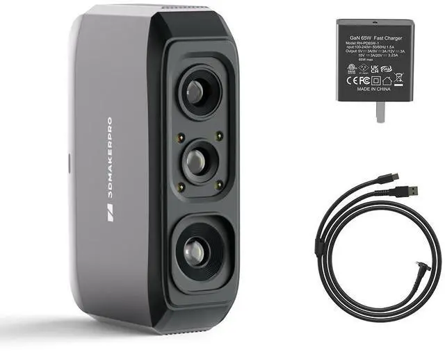 Main image of 3DMakerpro 3D Scanner Moose Lite, Medium-Format 3D Scanners for Printing, NIR Light Source, Up to 0.05mm Accuracy, Mono Texture Scanning