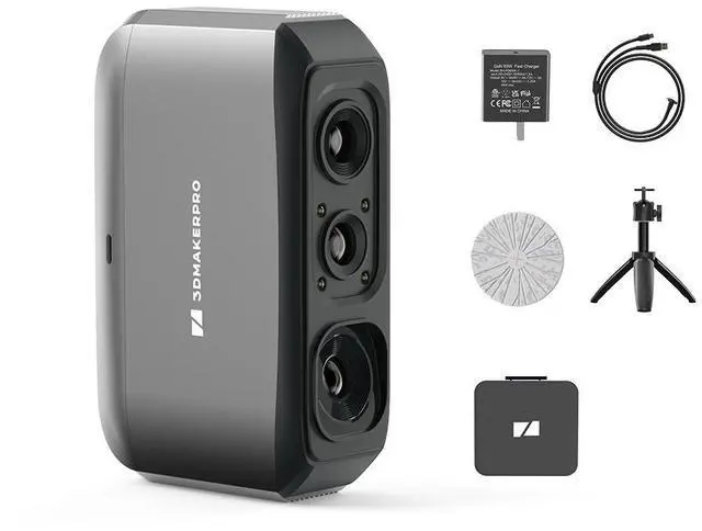 Main image of 3DMakerpro 3D Scanner Moose Lite, Medium-Format 3D Scanners for Printing, NIR Light Source, Up to 0.05mm Accuracy, Mono Texture Scanning