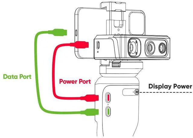 Alt view image 2 of 7 - Smart Grip for 3DMakerpro Moose/Seal 3D Scanners, On-The-go Scanning