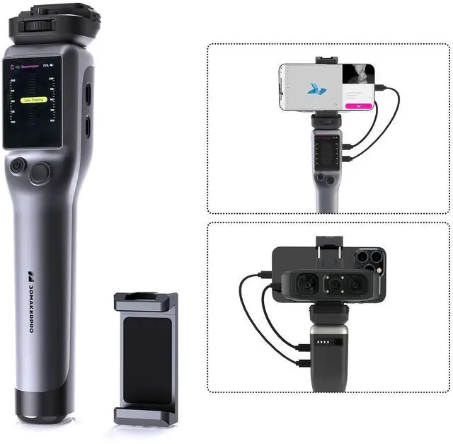 Main image of Smart Grip for 3DMakerpro Moose/Seal 3D Scanners, On-The-go Scanning