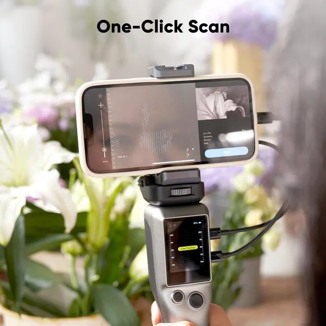 Alt view image 5 of 7 - Smart Grip for 3DMakerpro Moose/Seal 3D Scanners, On-The-go Scanning