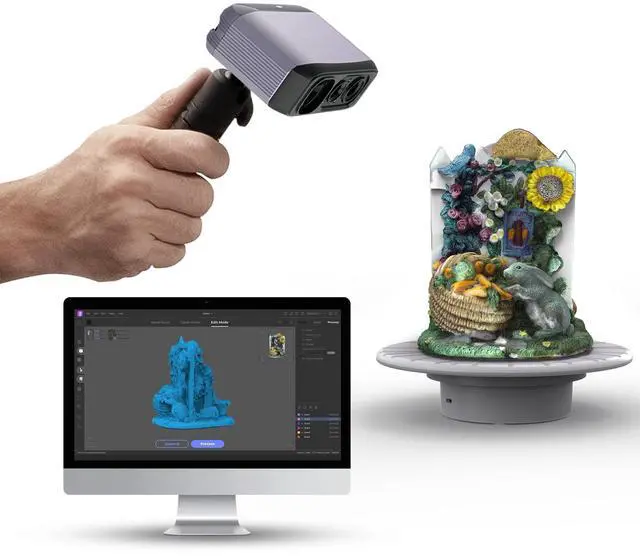 Main image of 3DMakerpro 3D Scanner, NIR Light Technology, Ideal for Medium-size Object Scanning, Include Tripod and Tunrntable, Moose Lite Premuim Version, Black Friday Early Deal