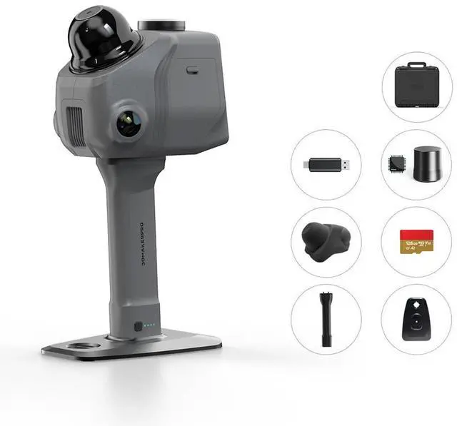Main image of 3DMakerpro LiDAR Spatial Scanner Raven, Handheld Personal 3D LiDAR Scanner with 12MP Camera, Up to 100m Scan Range & 4K Imaging, 150,000 points/sec Raven Max RTK