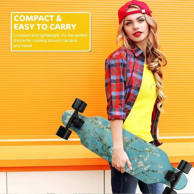 Alt view image 6 of 7 - longboard skateboard Complete Cruiser, 31 inch Small Pro Longboards with T-Tool for Cruising, Carving, Freestyle and Downhill