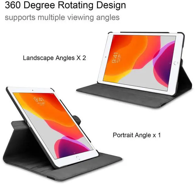 Alt view image 3 of 7 - For iPad Mini 1/2/3 Case Cover 7.9 360° Rotating Stand with Auto Sleep/Wake