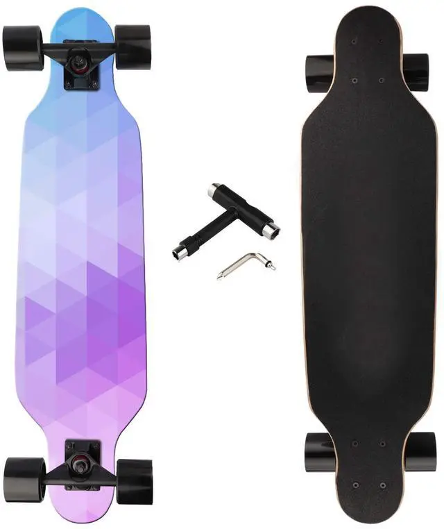 Main image of longboard skateboard Complete Cruiser, 31 inch Small Pro Longboards with T-Tool for Cruising, Carving, Freestyle and Downhill
