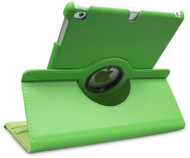 Alt view image 4 of 7 - iPad 9.7 inch 2018 2017 Air1 Case with Screen Protector and Stylus - iPad 5th 6th Generation Case - 360 Degree Rotating Stand, Auto Sleep Wake -A1822 A1823 A1474 A1475 MR7F2LL/A (Green)
