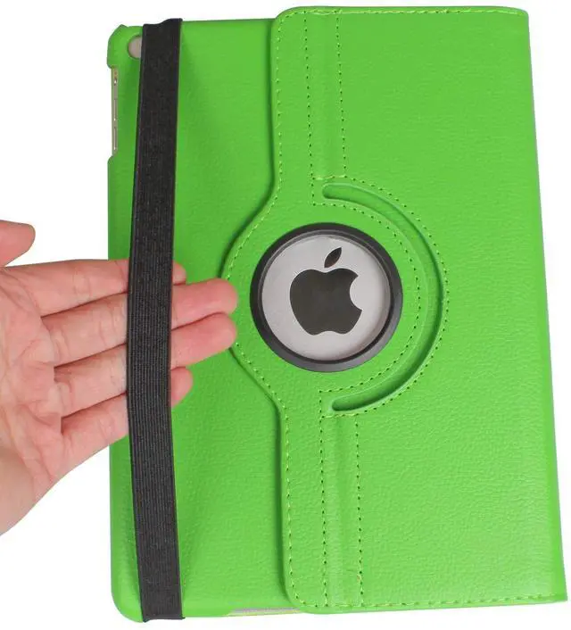 Alt view image 6 of 7 - iPad 9.7 inch 2018 2017 Air1 Case with Screen Protector and Stylus - iPad 5th 6th Generation Case - 360 Degree Rotating Stand, Auto Sleep Wake -A1822 A1823 A1474 A1475 MR7F2LL/A (Green)