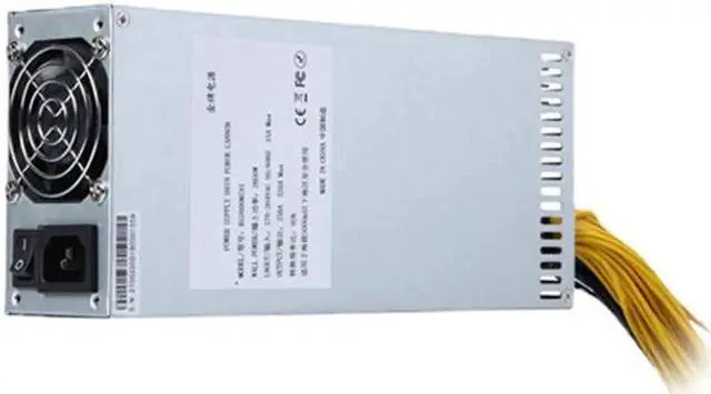 Alt view image 3 of 6 - 2000w 10x6PIN 2U 180~240v GPU PSU Mining Power Supply Server for Ethereum BTC Mining Machine