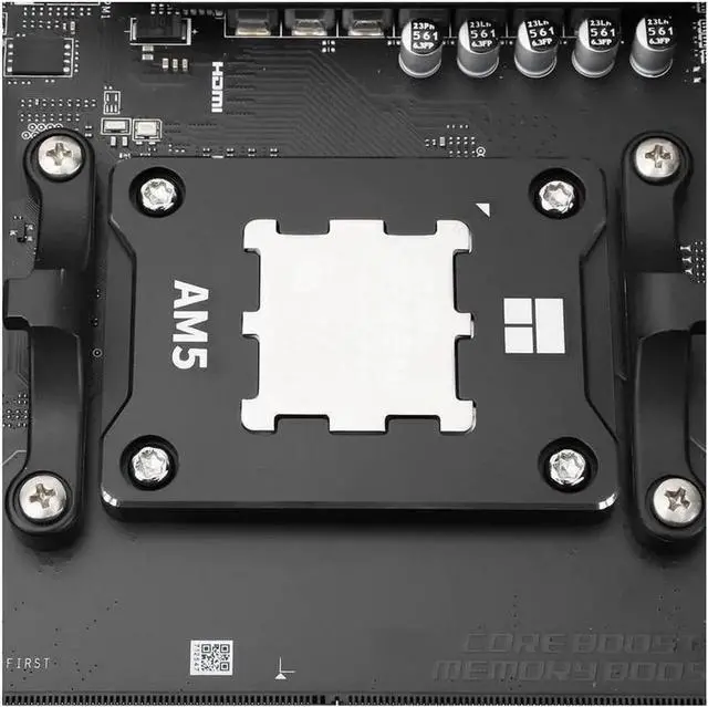 Alt view image 3 of 7 - ASF-Black AM5 CPU Holder, Corrective Anti-Bending Fixing Frame, AM5 Full-fit Fixed Non-Marking Mounter, AM5 Anti-Bending Contact Frame, CPU Cooler Standard for X670 B650