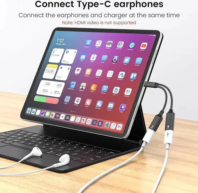 Alt view image 5 of 6 - USB C Splitter USB C to USB C Female Adapter USB Y Splitter Cable(NOT for Monitor)USB C Male to 2USB-C Female Cord Double USB C Port Hub USB C Charging Split Adapter for Mac Xbox One PS5 Laptop