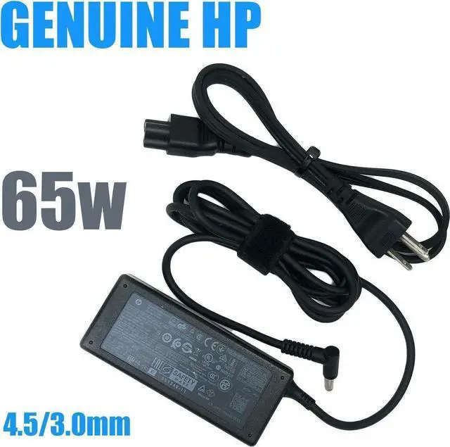 Main image of Genuine H P 65W AC DC Adapter Power Supply L25298-001 L25298-002 w/Cord OEM