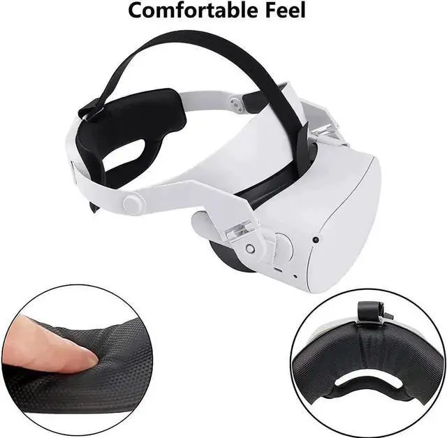 Alt view image 3 of 7 - Oculus Quest 2 Head Strap, Adjustable Elite Strap for Oculus Quest 2, Replacement Oculus Quest 2 Head Strap for Enhanced Support and Reduce Head Pressure Comfortable Touch in VR