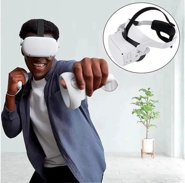 Alt view image 5 of 7 - Oculus Quest 2 Head Strap, Adjustable Elite Strap for Oculus Quest 2, Replacement Oculus Quest 2 Head Strap for Enhanced Support and Reduce Head Pressure Comfortable Touch in VR