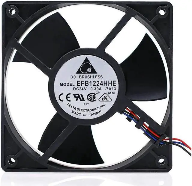 Alt view image 4 of 6 - EFB1224HHE 120mm DC 24V Server Cooling Fan Delta 12038 12cm High Speed Air Volume Inverter Cooling Fan