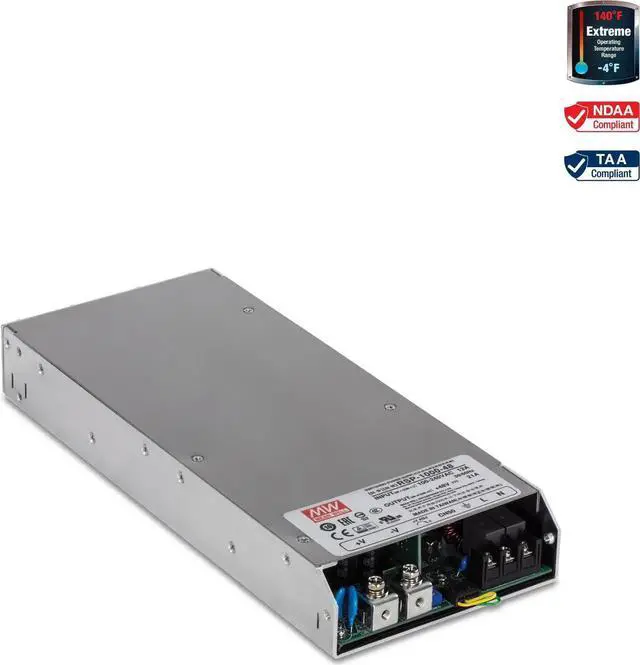 Main image of TRENDnet 1000W, 48V DC, 21A AC to DC Industrial Power Supply with PFC Function, TI-RSP100048, Compatible with 4U 19 Rackmount TI-R4U (Sold Separately), Built in DC Fans, UL 508 Approved