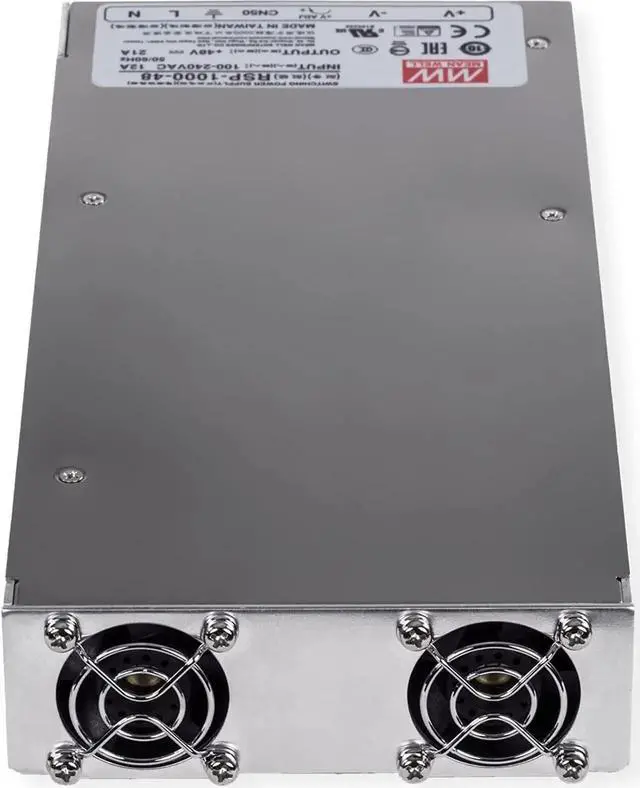 Alt view image 3 of 5 - TRENDnet 1000W, 48V DC, 21A AC to DC Industrial Power Supply with PFC Function, TI-RSP100048, Compatible with 4U 19 Rackmount TI-R4U (Sold Separately), Built in DC Fans, UL 508 Approved