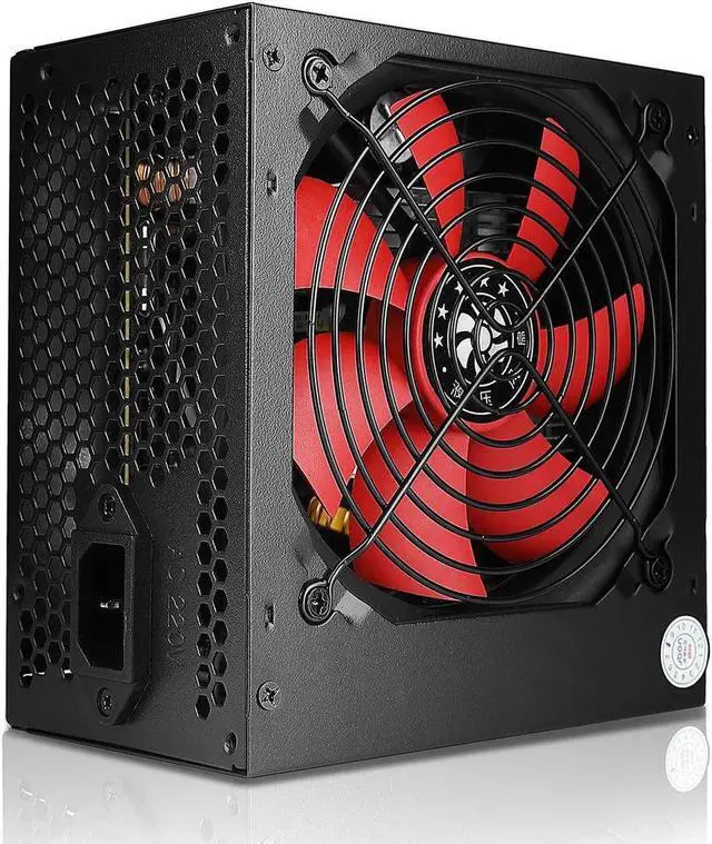 Main image of JBON 600WS Power Supply 500W,PC Power Supply with Continuous Power with 120mm Ultra Quiet PWM Cooling Fan, ATX 12V V2.3/EPS 12V Active PFC Power Supply,ATX PC Power Supply Mute Dual 6Pin