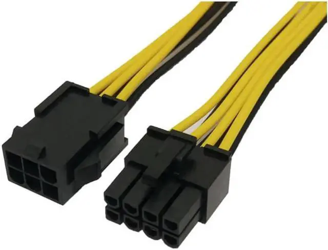 Alt view image 2 of 2 - 10pcies/lot NEW PCI Express 6 pin to 8 pin Power Adapter Cable 6pin to 8pin PCIe cable