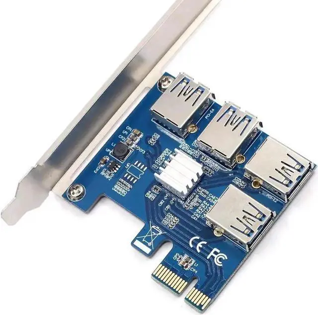 Alt view image 2 of 5 - PCI-E USB 3.0 PCIE CARD PCI EXPRESS PCIE 14 PCI-E TO PCI-E BTC miner machine