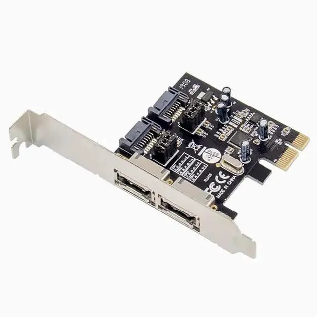 Main image of PCI-E to SATA ESATA adapter PCIE to 3.0 SATA expansion card 4-port array card